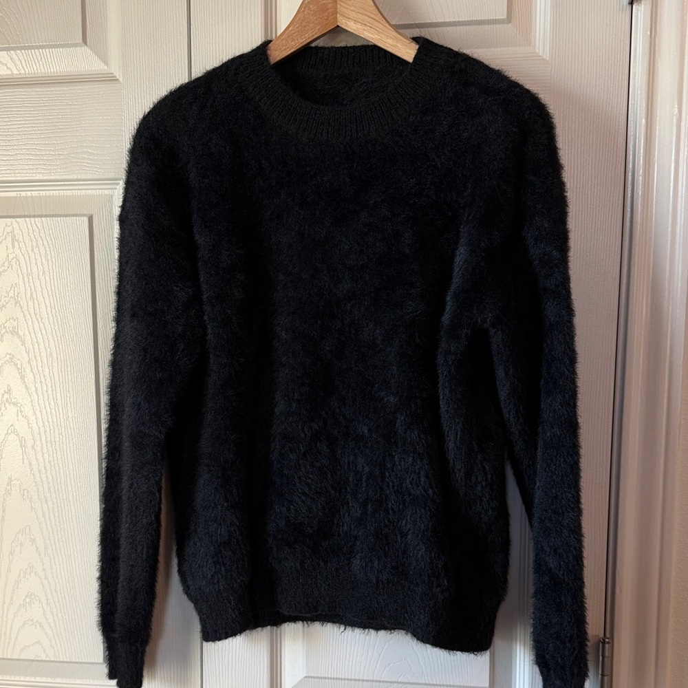 Plush Black Sweater